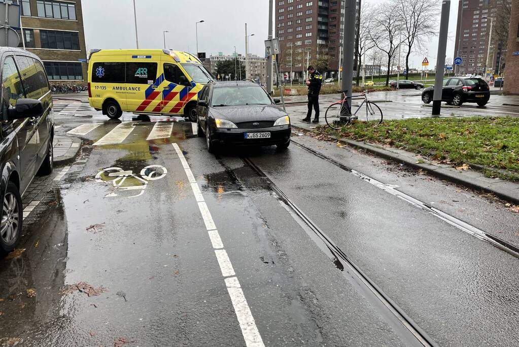 Ongeval tussen auto en fietser