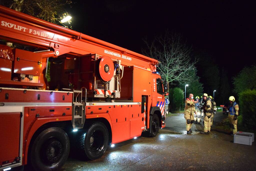 Schoorsteenbrand bij vrijstaande woning