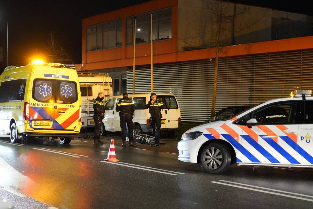 Fietsster gewond bij aanrijding