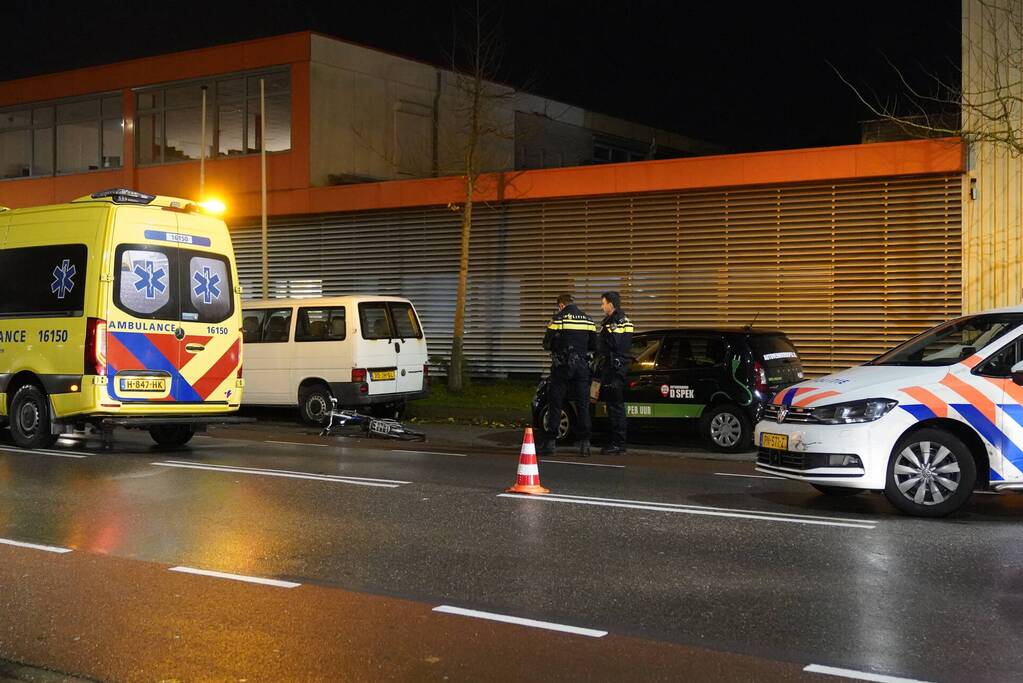 Fietsster gewond bij aanrijding
