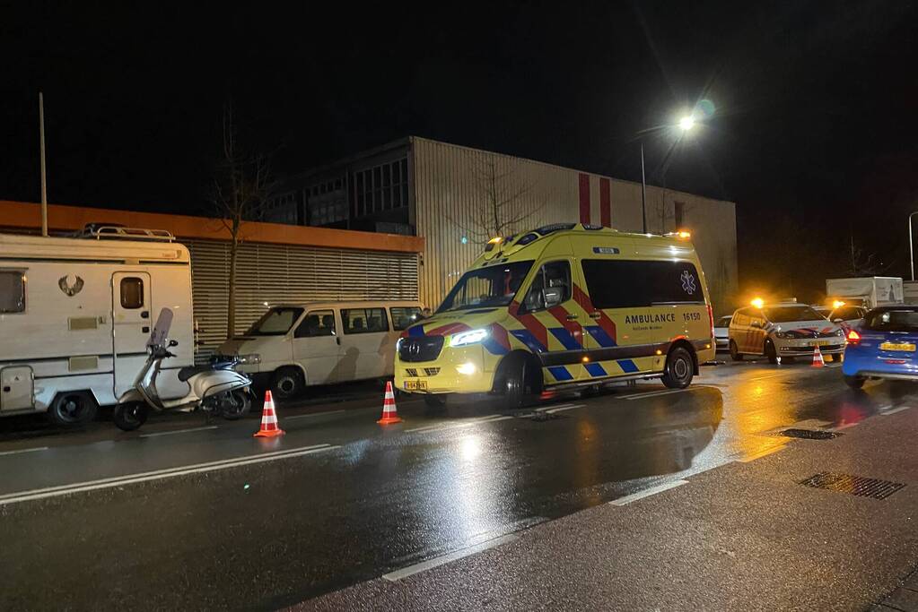 Fietsster gewond bij aanrijding