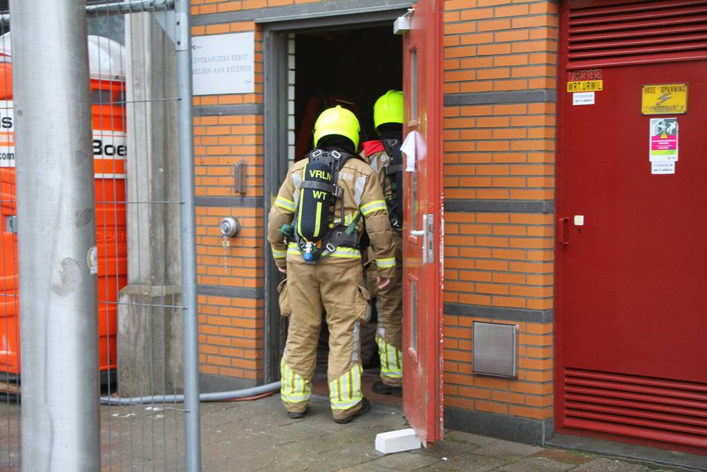 Gasleiding geraakt bij werkzaamheden in parkeergarage