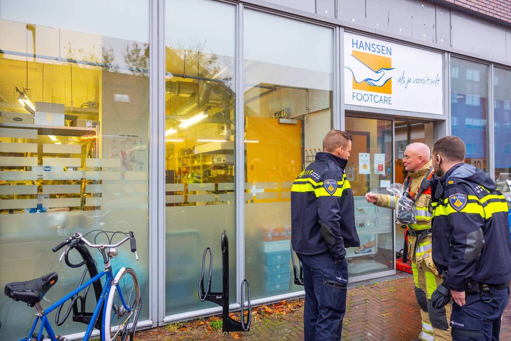 Brand in winkel van Hanssen footcare