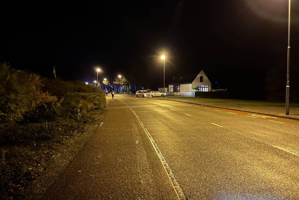 Auto klemgereden na achtervolging