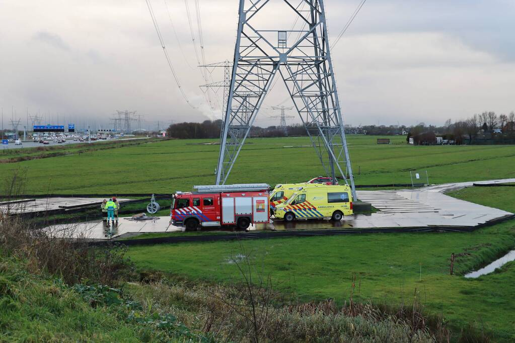 Auto te water geraakt