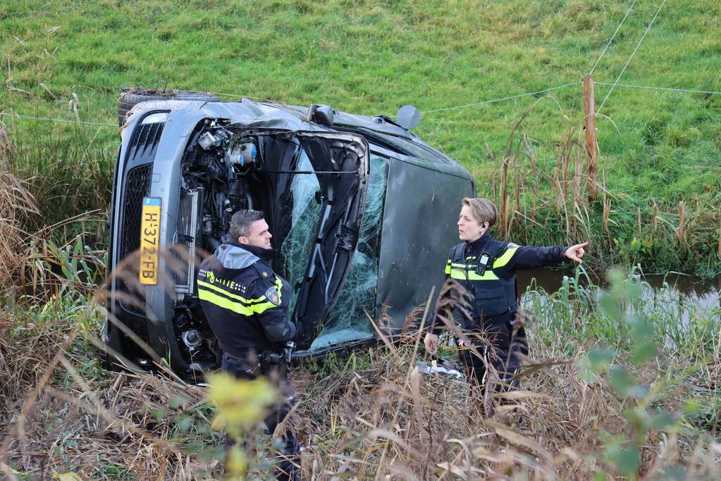 Auto te water geraakt