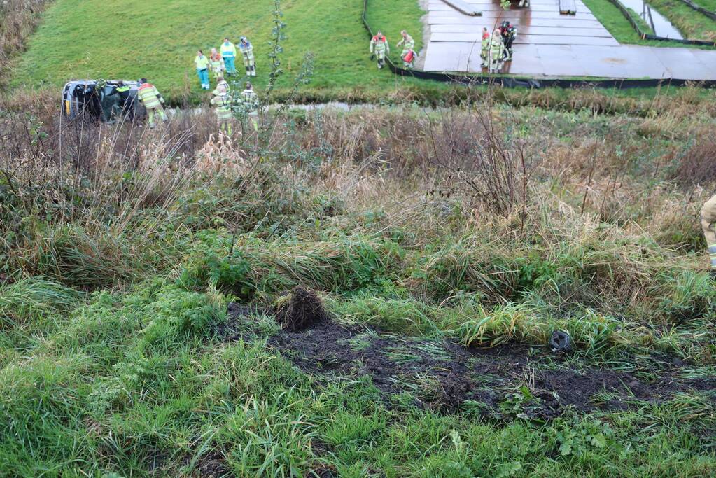 Auto te water geraakt