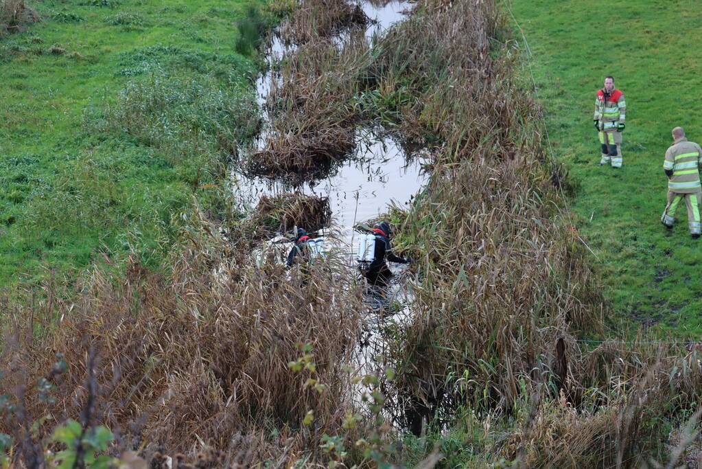 Auto te water geraakt