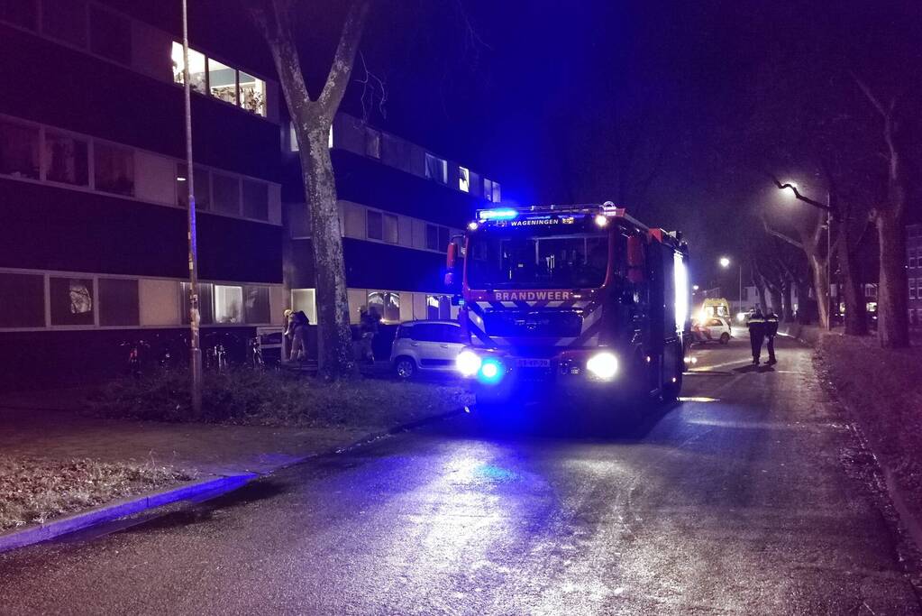 Veel rook bij brand in appartementencomplex