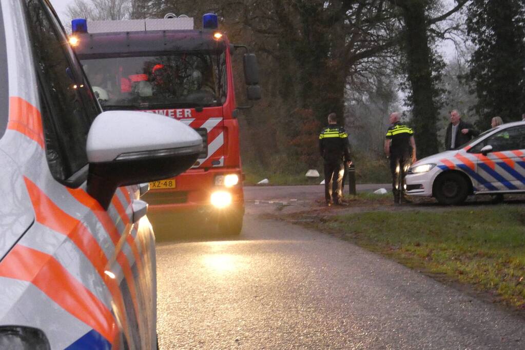 Hulpdiensten ingezet voor woningbrand