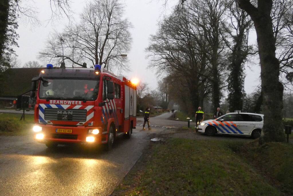 Hulpdiensten ingezet voor woningbrand