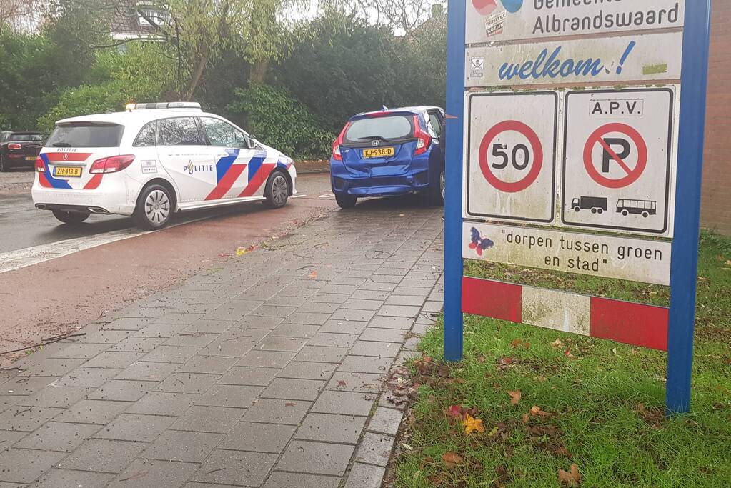 Kop-staart botsing met schade