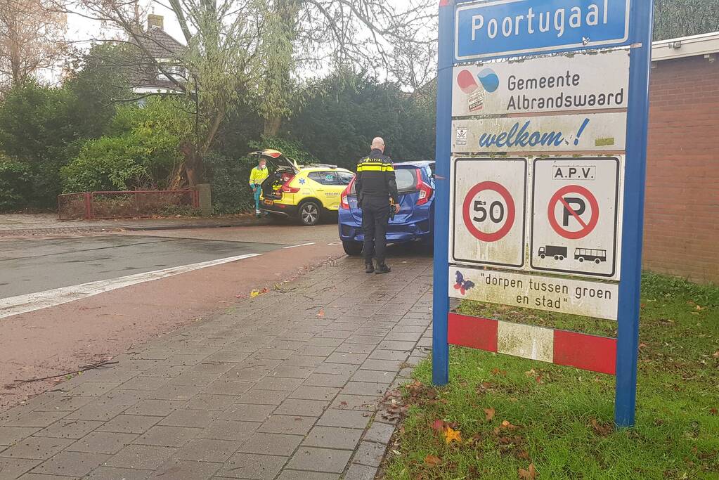 Kop-staart botsing met schade