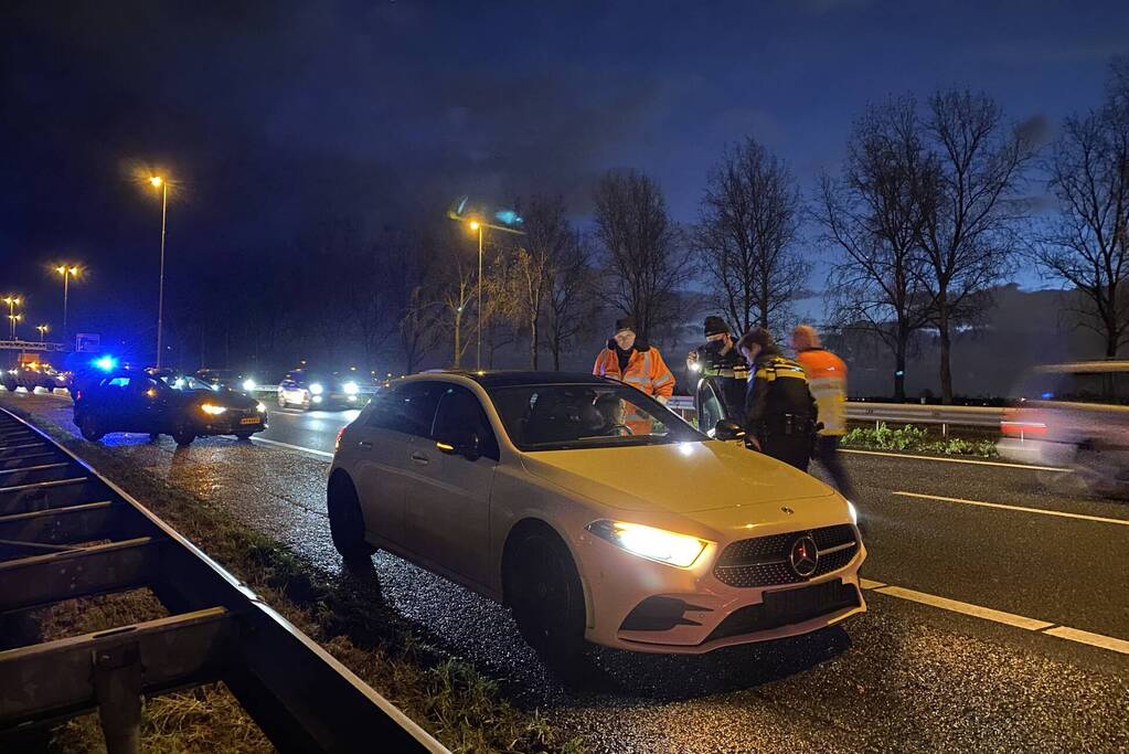 Zwaan aangereden op snelweg