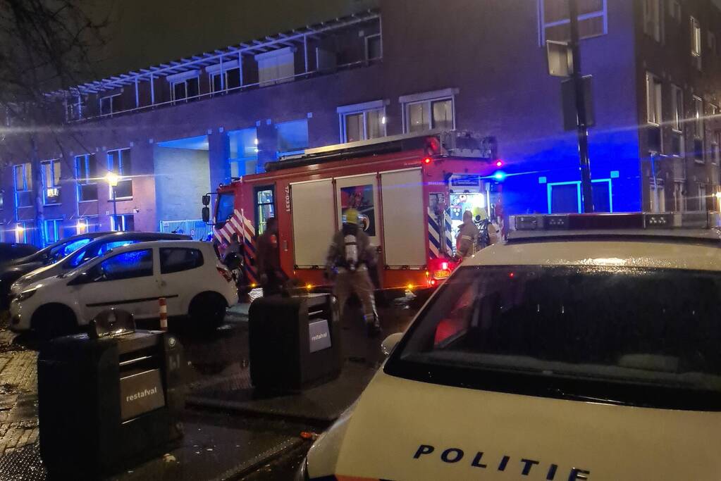Groot alarm om brand in pan