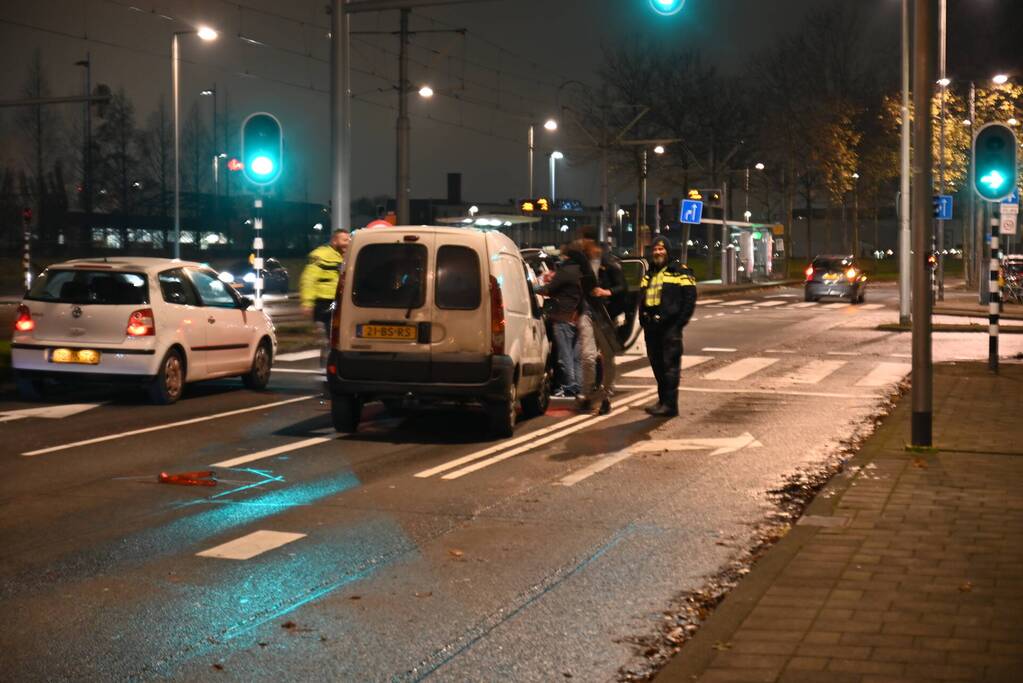 Schade na kop-staart aanrijding