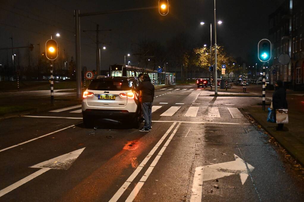 Schade na kop-staart aanrijding