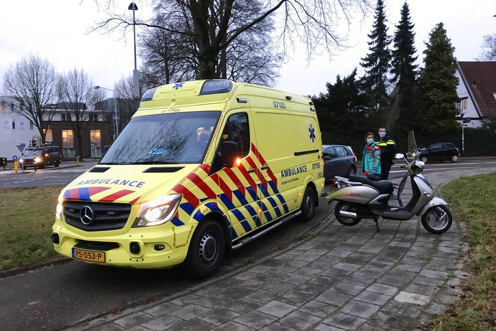 Scooterrijder ten val gekomen