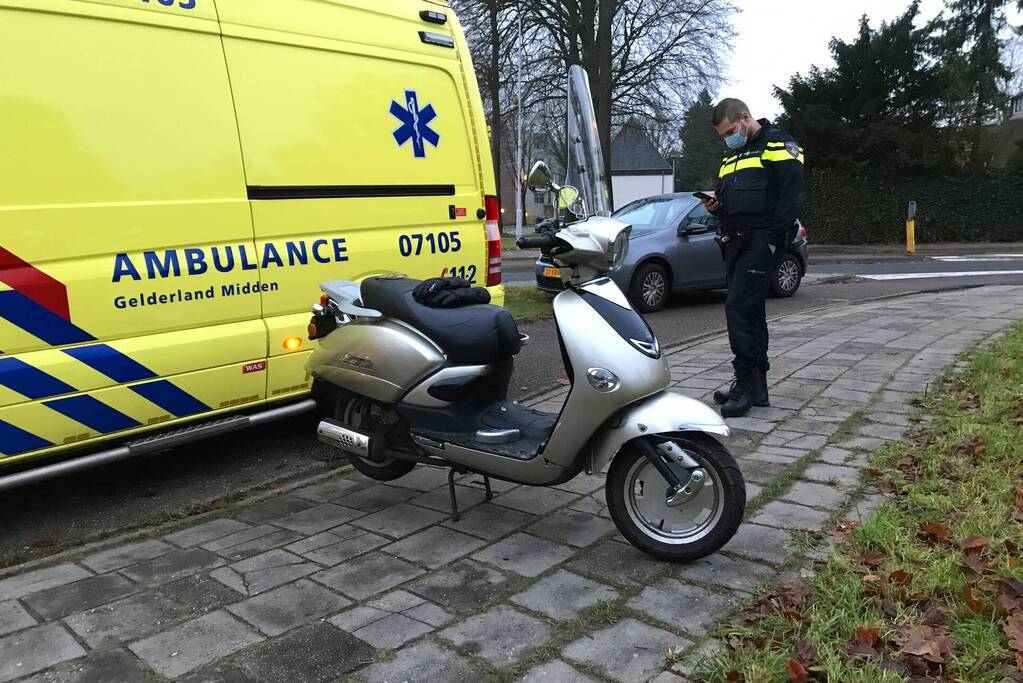Scooterrijder ten val gekomen