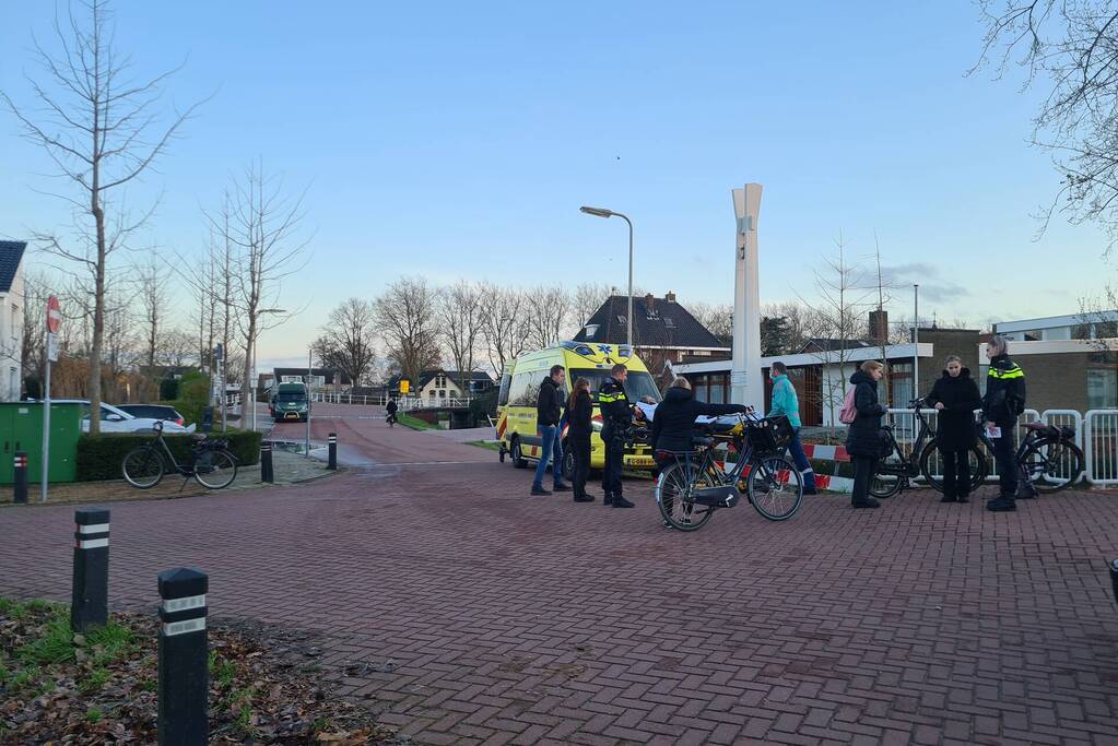 Botsing tussen twee fietsers