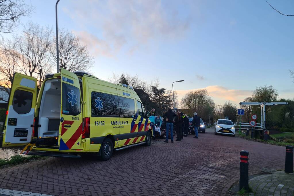 Botsing tussen twee fietsers