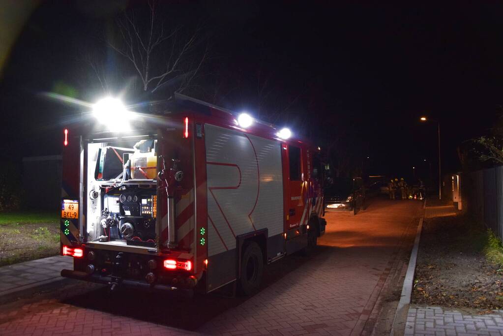 Brandweer sluit straat af door gaslekkage