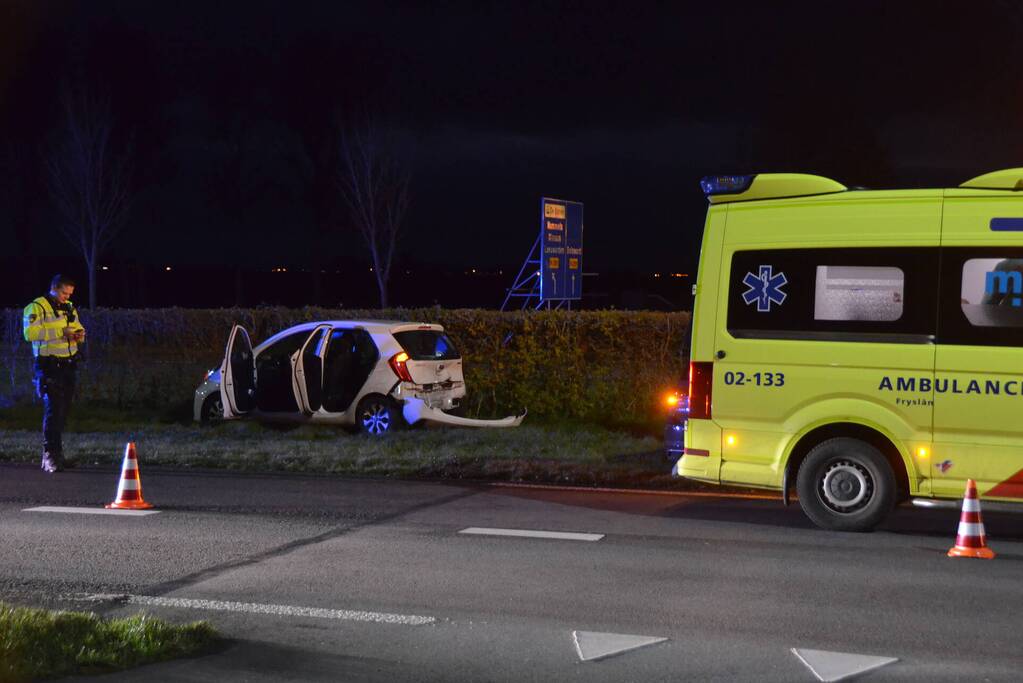 Veel schade door ongeval tussen twee voertuigen