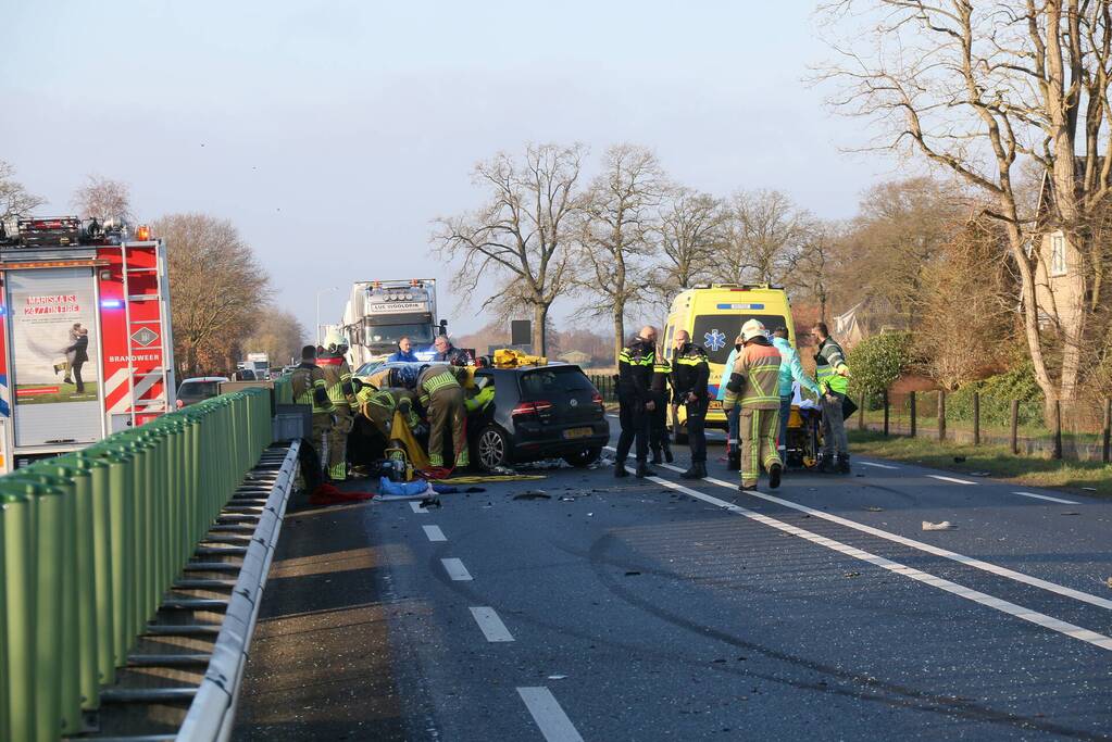 Meerdere gewonden bij ernstig ongeval