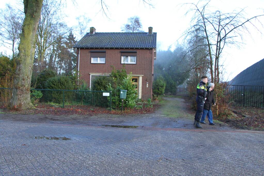 Veel rook bij brand in woning