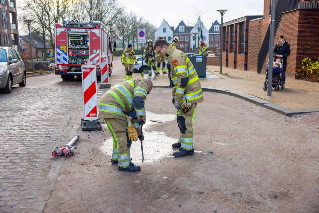 Brand in ondergrondse PMD-container