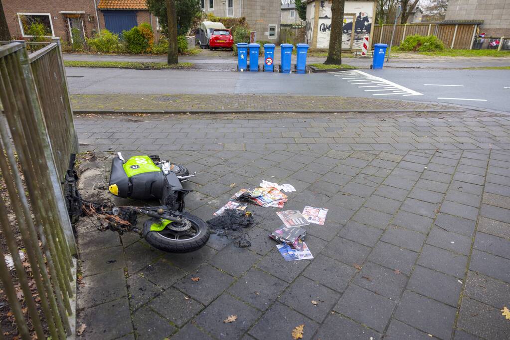 Go Sharing-deelscooter opnieuw in brand gestoken