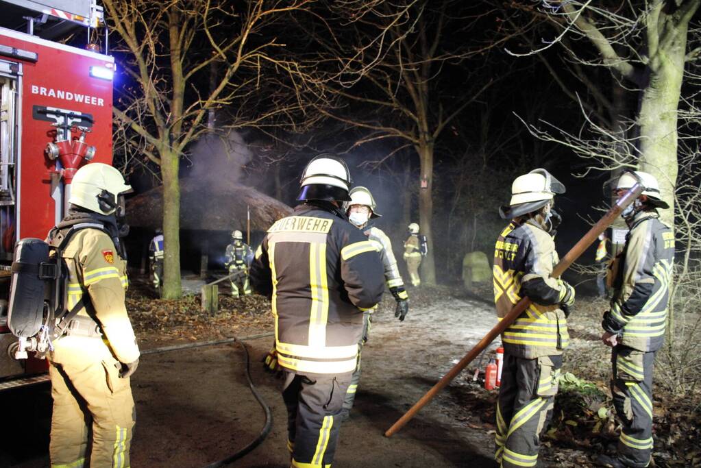 Grote brandweerinzet door brand in schuur