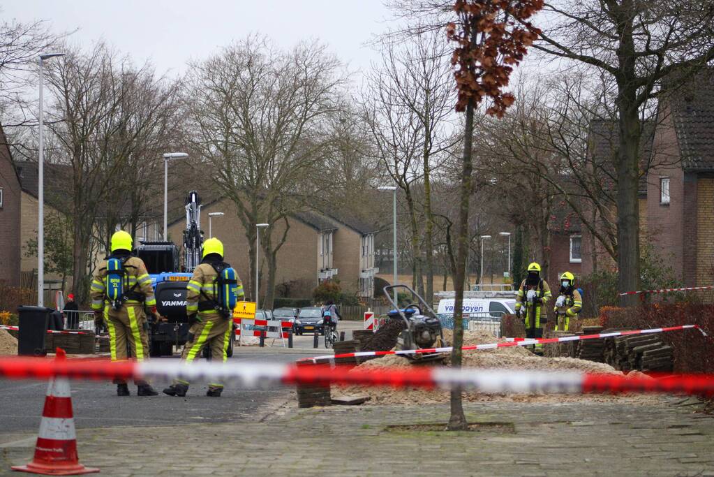 Straat afgesloten na sterke gaslucht