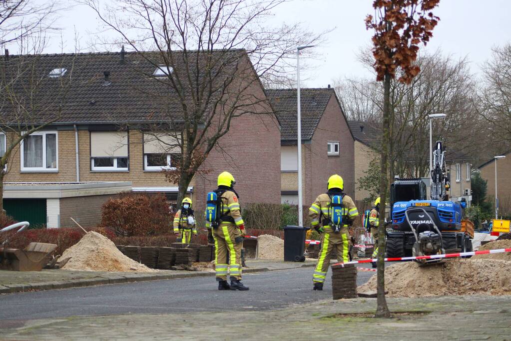 Straat afgesloten na sterke gaslucht