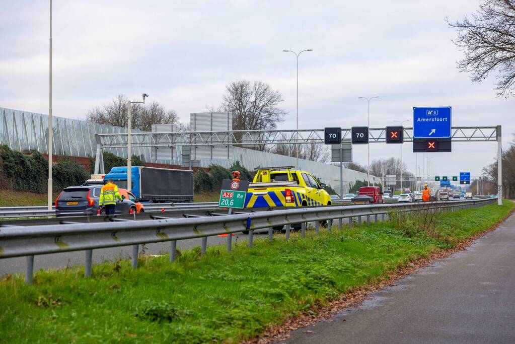 Lange files vanwege aanrijding op snelweg
