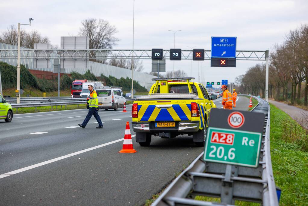 Lange files vanwege aanrijding op snelweg