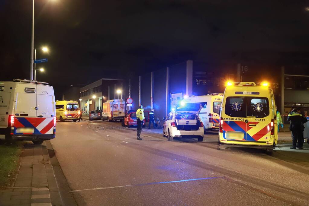 Auto gecrasht na ongeval