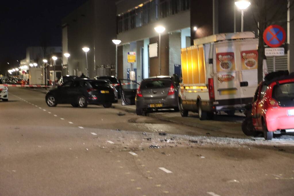 Auto gecrasht na ongeval