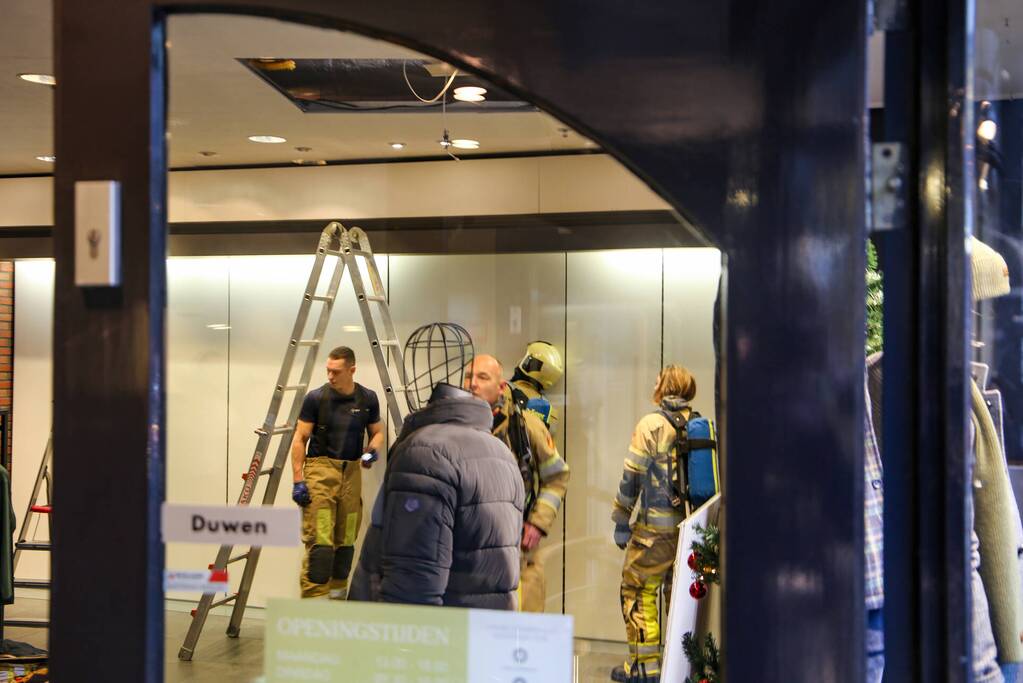 Brand in winkelpand van kledingzaak Jac Hensen