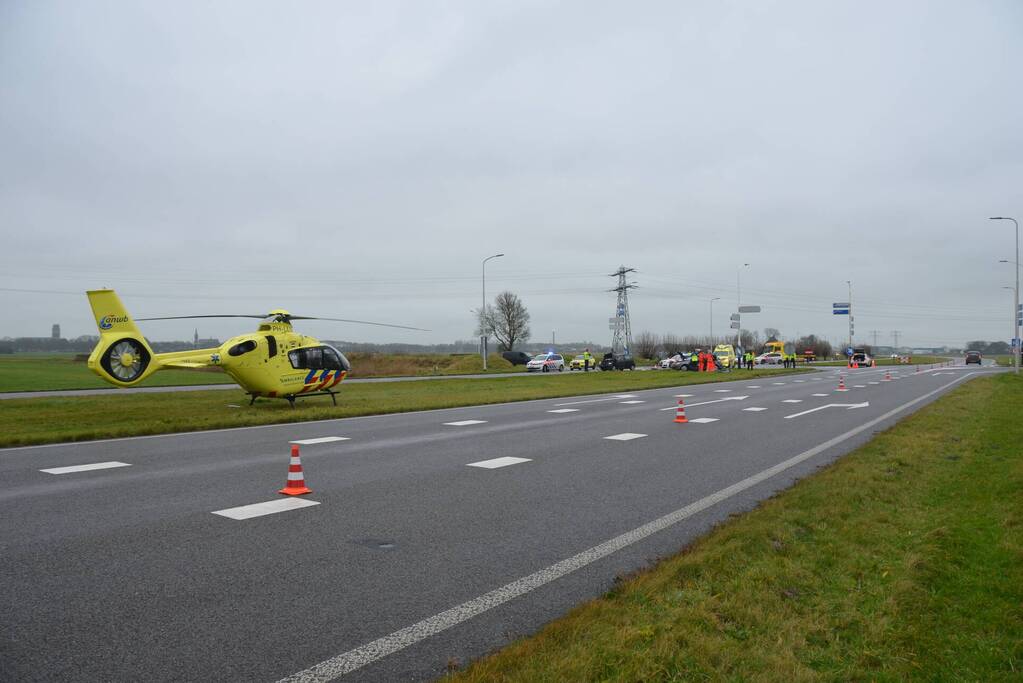 Behoorlijke schade bij ongeval tussen auto's