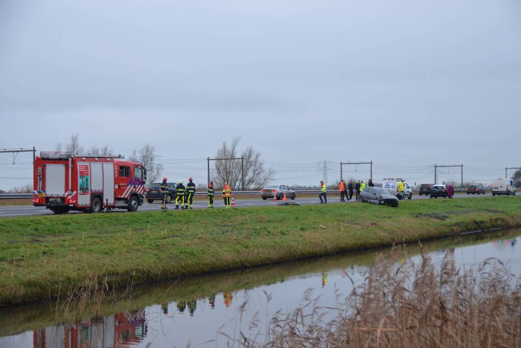 Flinke schade bij aanrijding tussen auto's