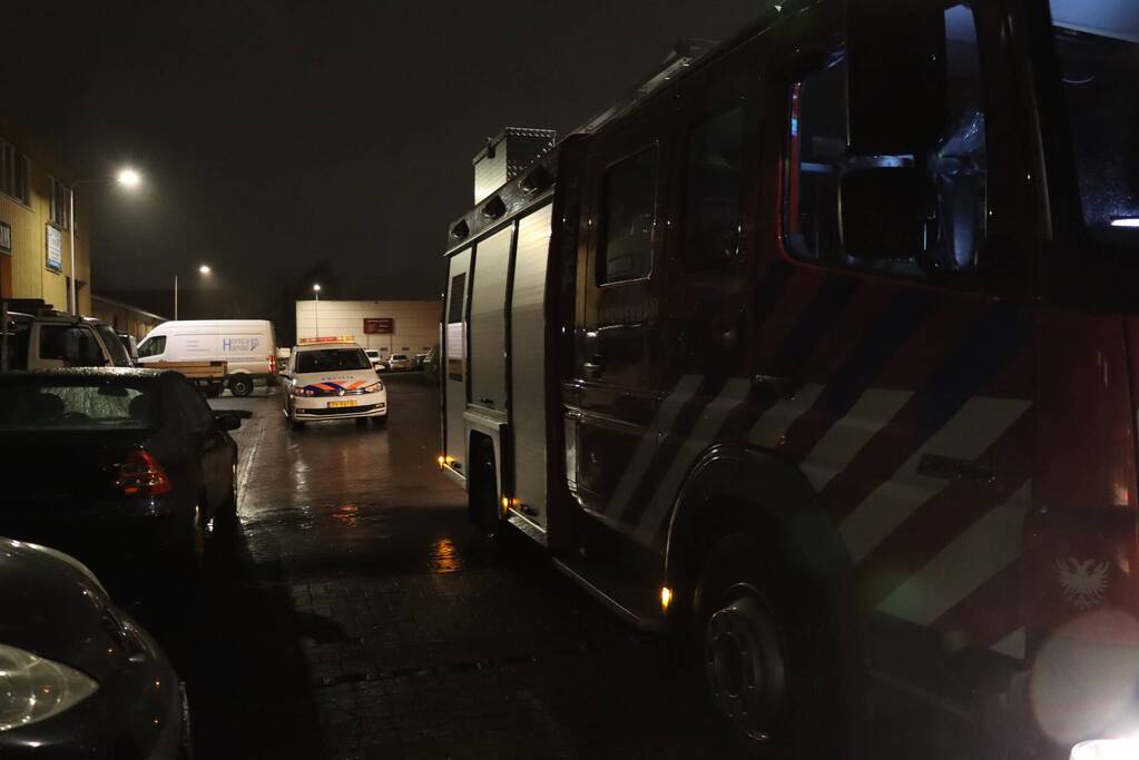Brand in bouwcontainer snel geblust