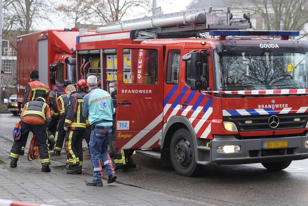 Gewonde na beknelling onder heimachine