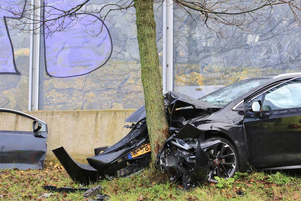 Zwaargewonde bij eenzijdig ongeval