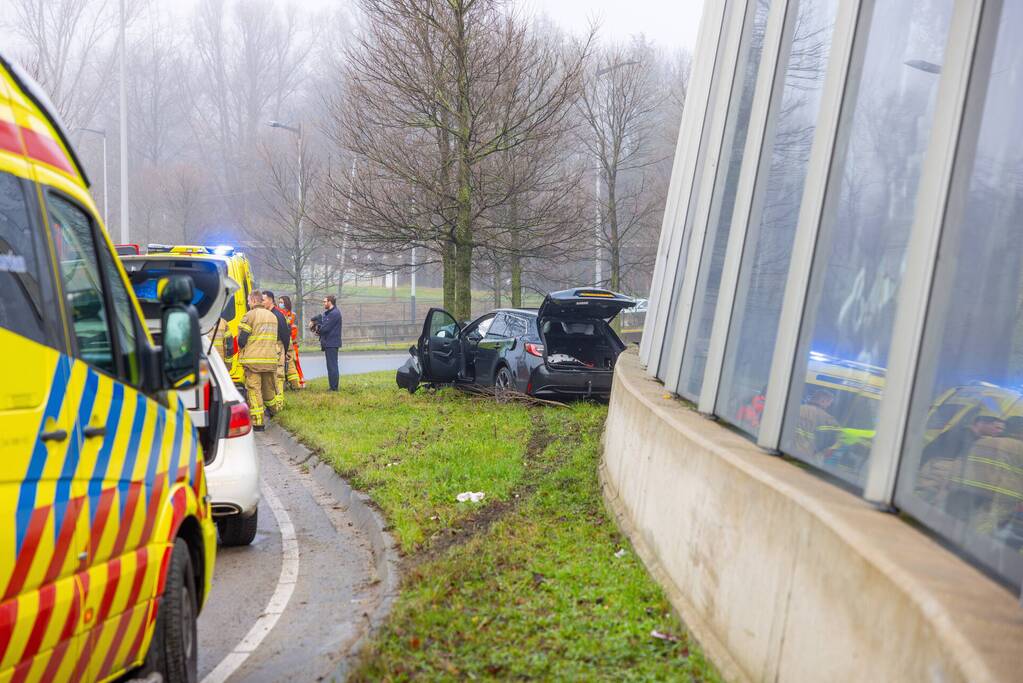 Zwaargewonde bij eenzijdig ongeval