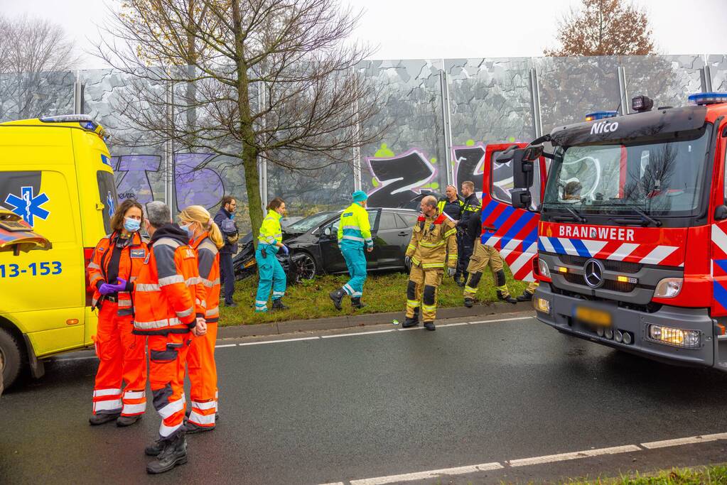 Zwaargewonde bij eenzijdig ongeval