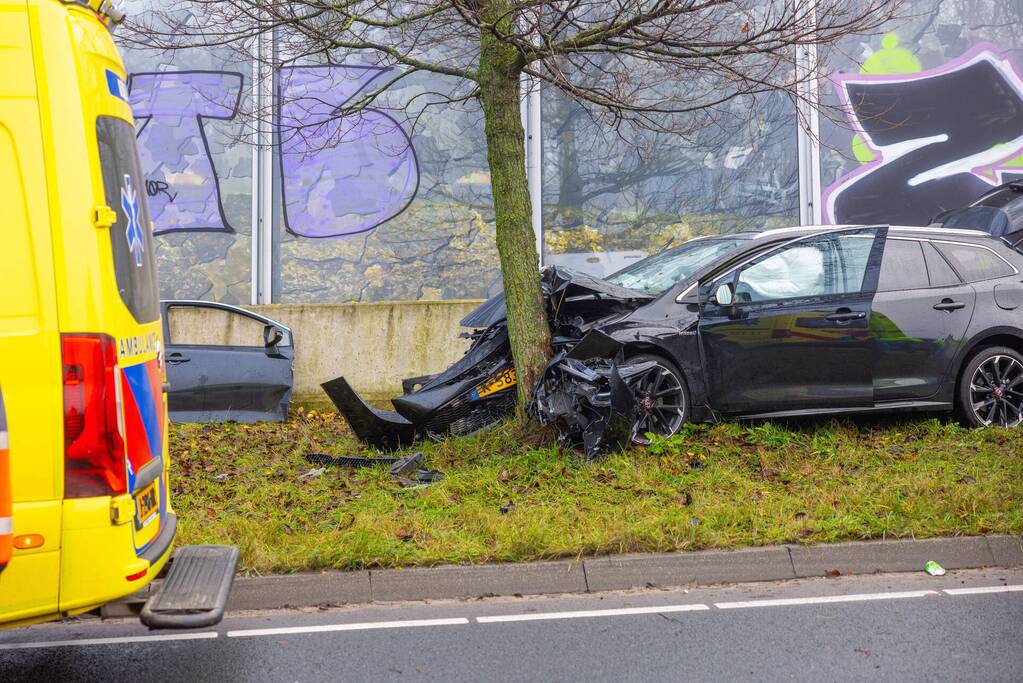 Zwaargewonde bij eenzijdig ongeval