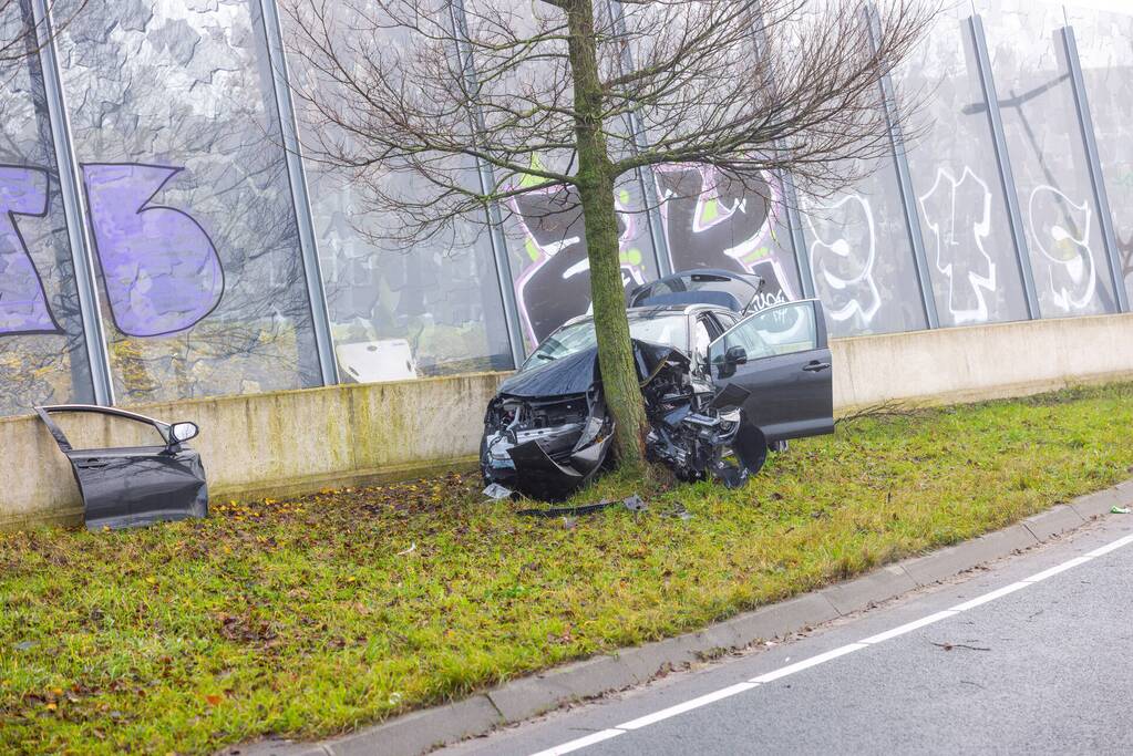 Zwaargewonde bij eenzijdig ongeval