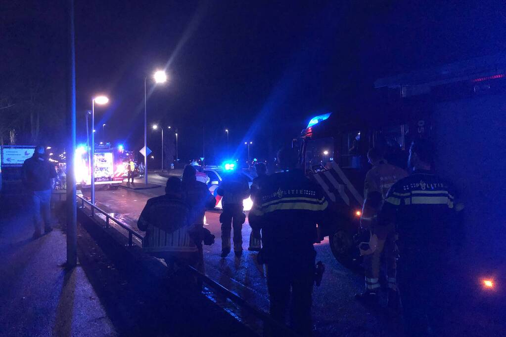 Brand in schoorsteen van woning