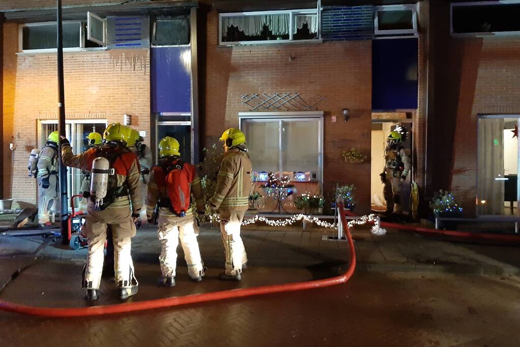 Forse rookontwikkeling bij uitslaande brand